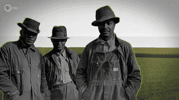 Three men with wearing hats and jean overalls