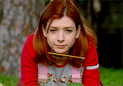 Willow smiling in Buffy The Vampire Slayer