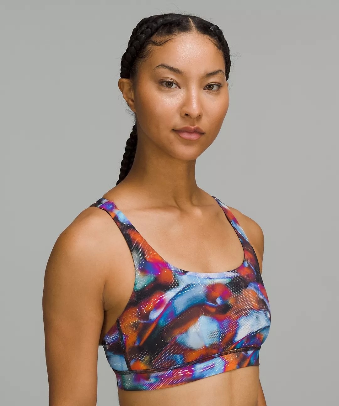 model wearing the sports bra