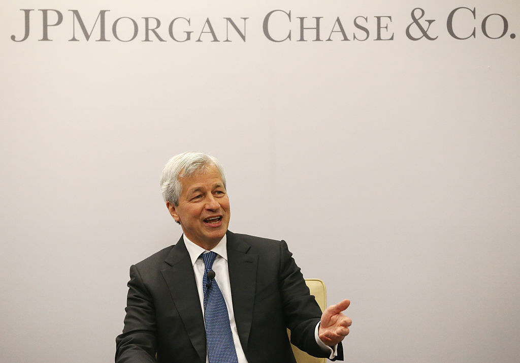 Dimon at an event