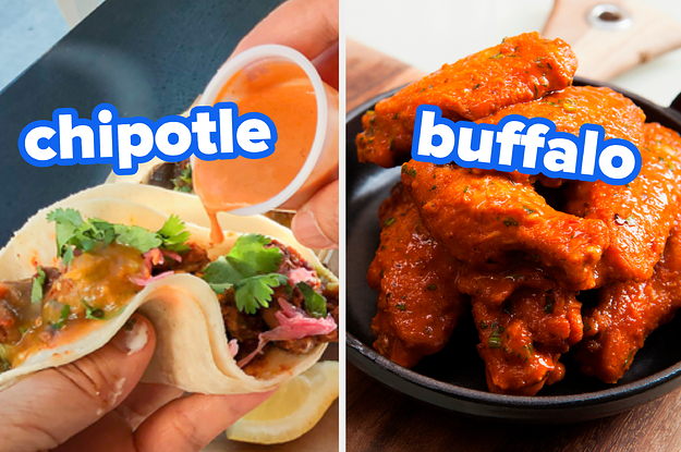 chipotle and buffalo sauce