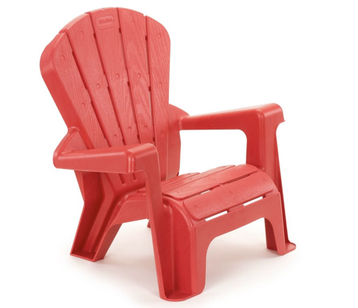 A child-size Adirondack chair