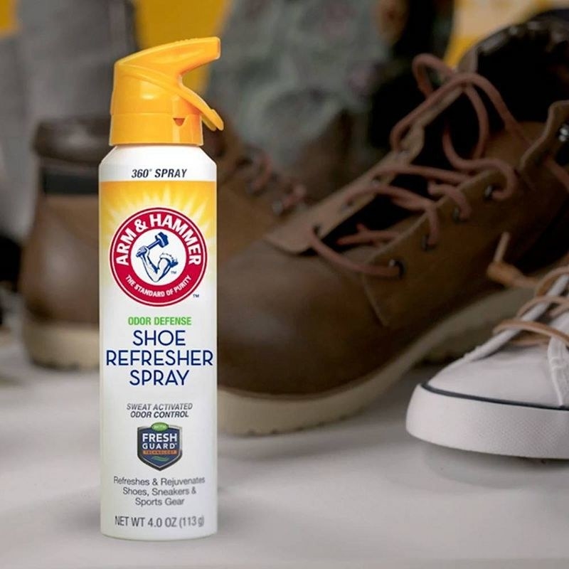 The shoe refresher spray