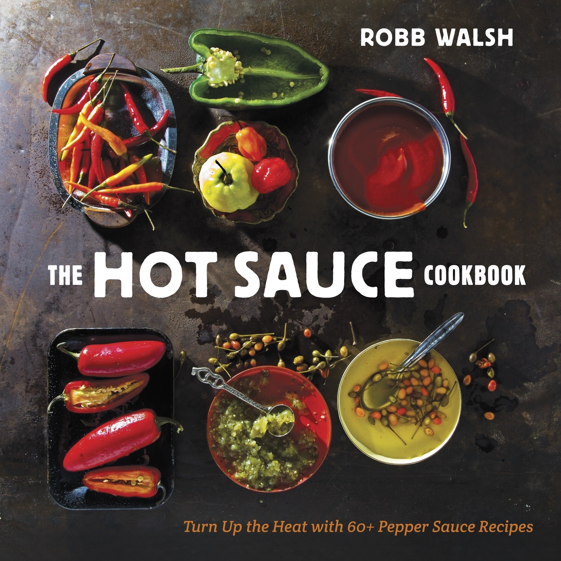 The front cover of the hot sauce cookbook