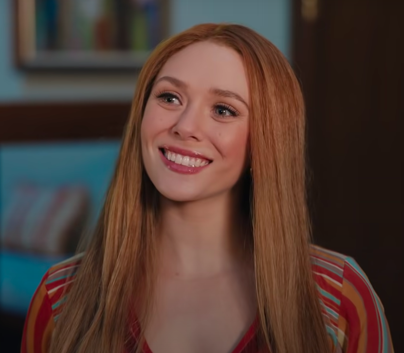 Olsen as Wanda smiling