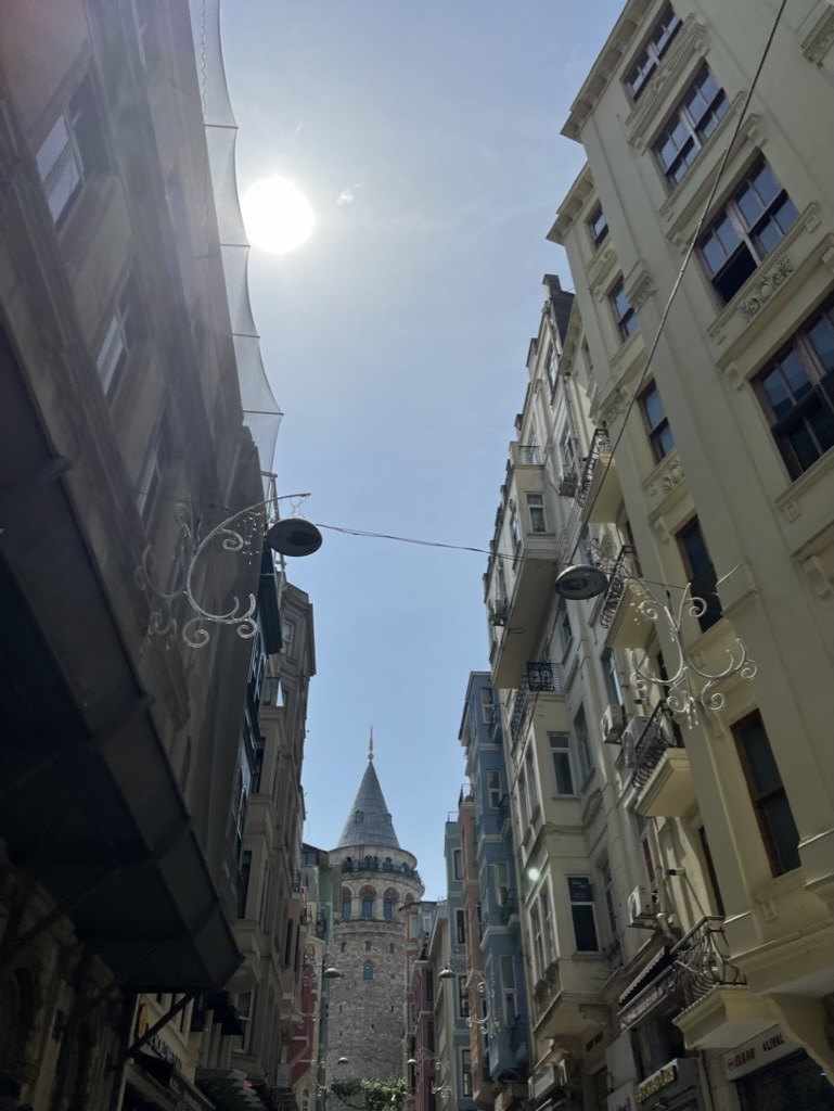 the Beyoğlu district around the tower