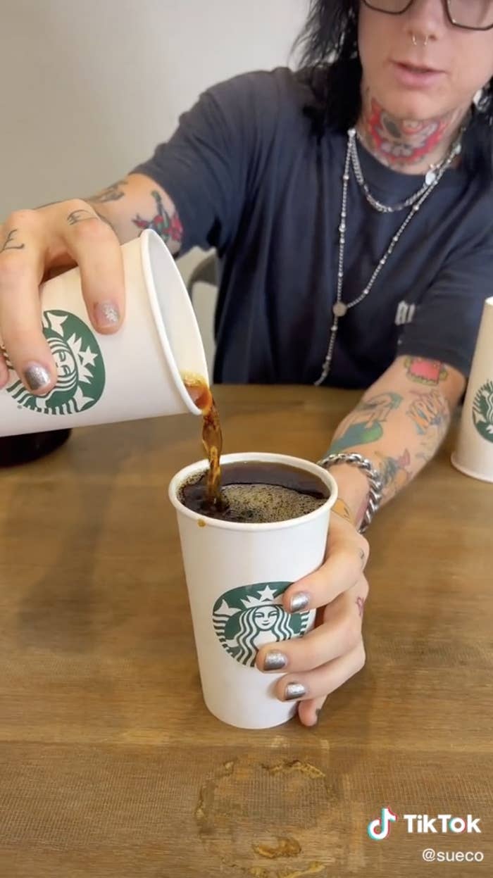 Viral video claims all Starbucks hot cup sizes hold the same amount of  liquid. That's false. 