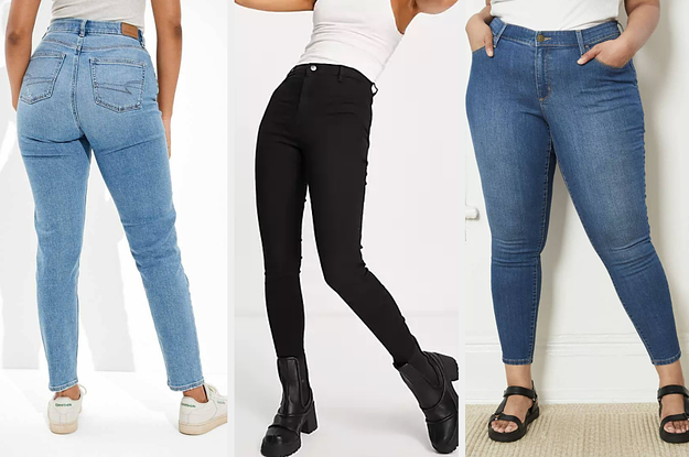 Womens Skinny Jeans Slim Fit Ladies Ex Branded Sizes 6-18 