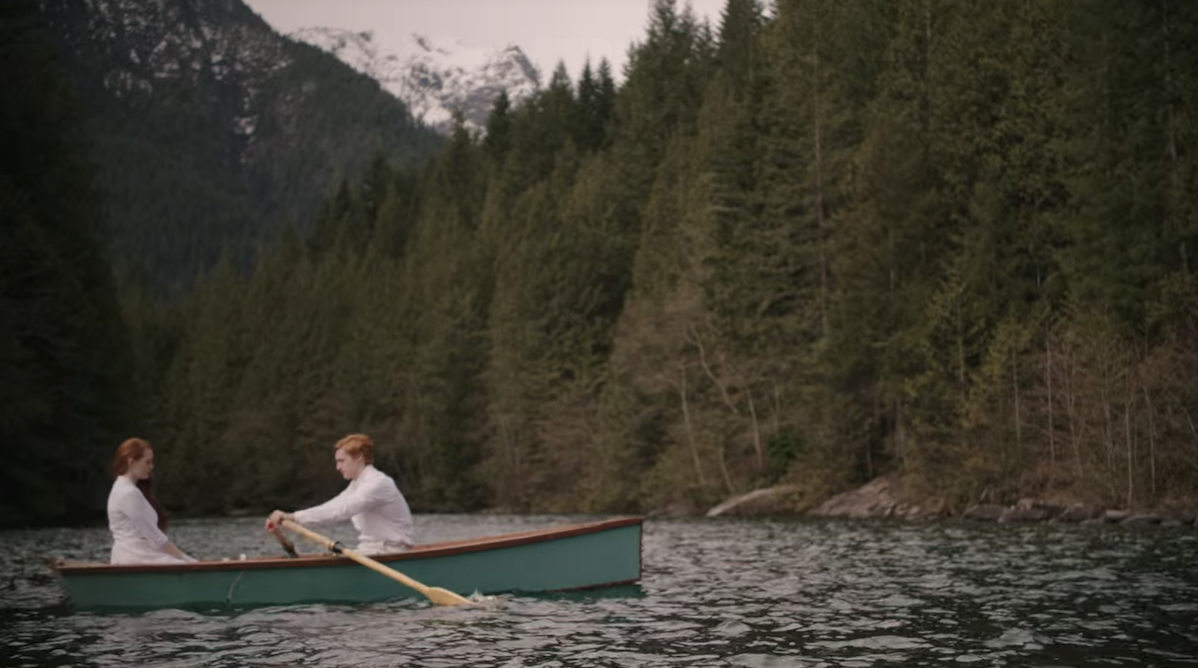 jason and cheryl in a canoe