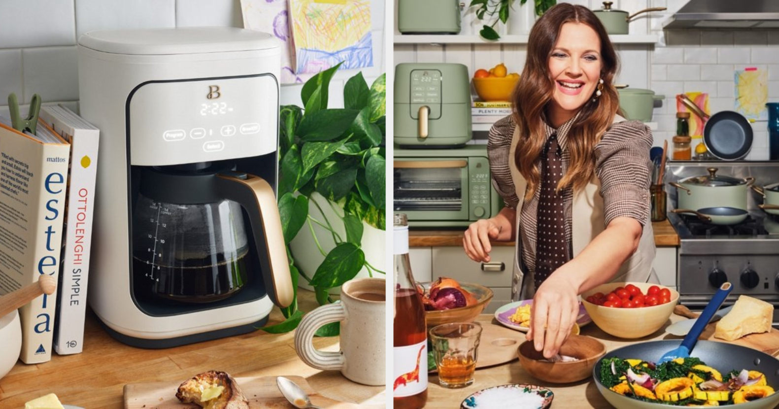 Drew Barrymore's 'Beautiful' sage green air fryer is finally back in stock