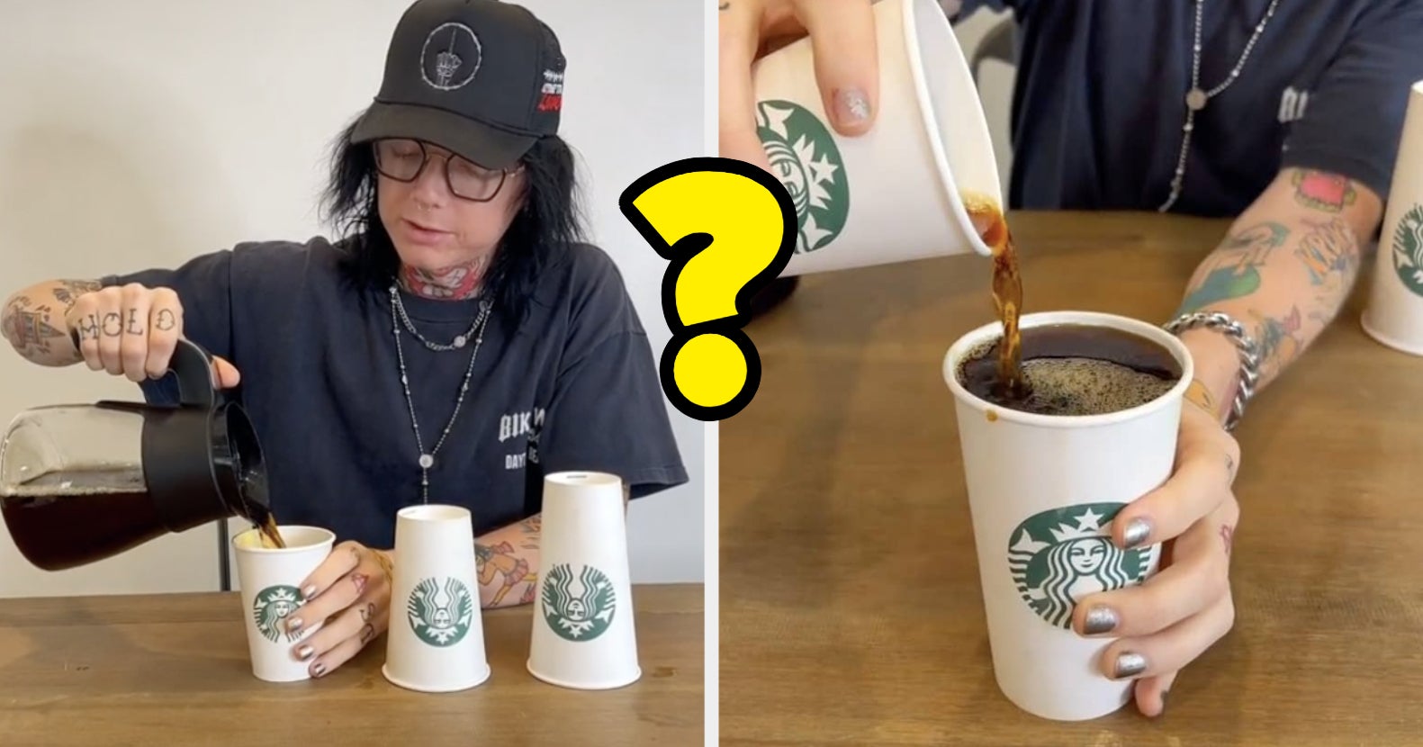 Starbucks hot cup sizes don't hold same amount of liquid