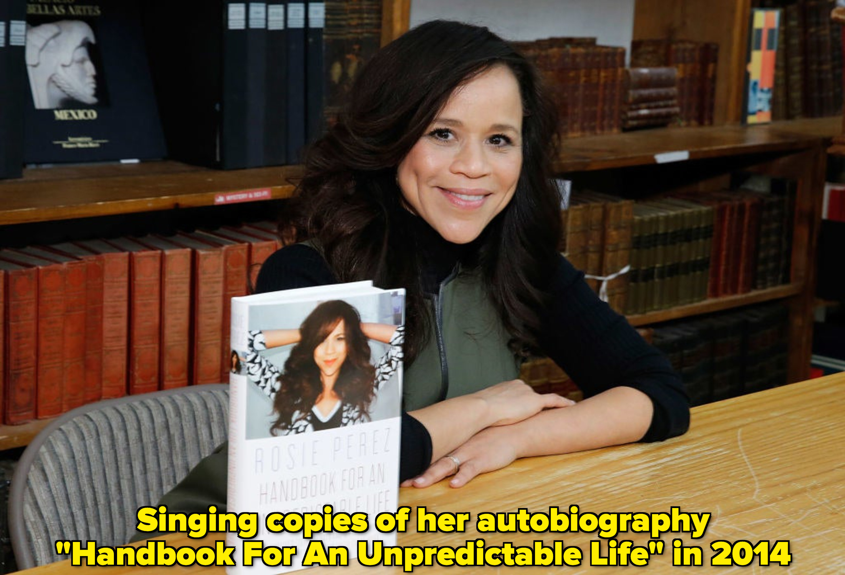 Rosie Perez at a book signing