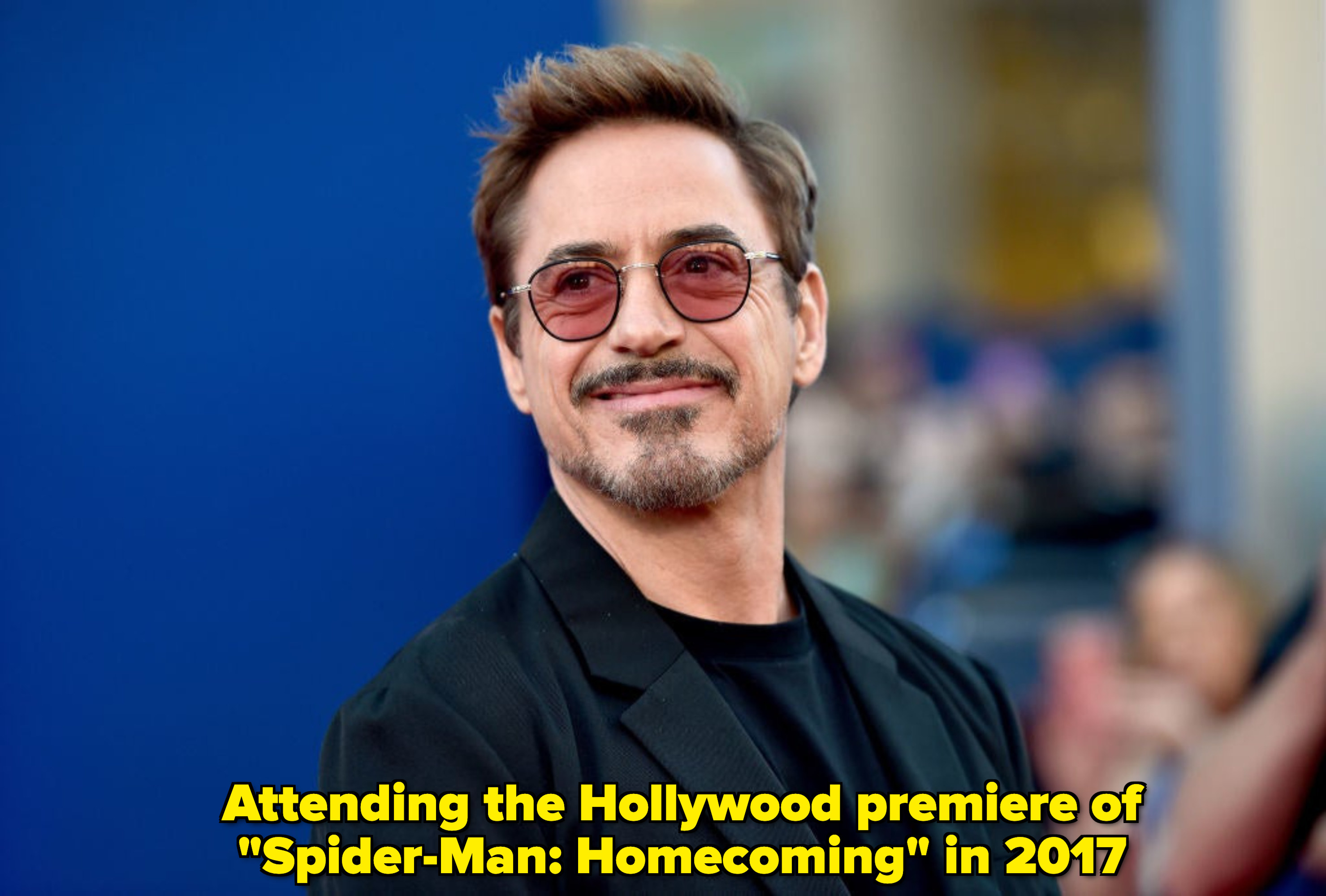 Robert Downey Jr smiling