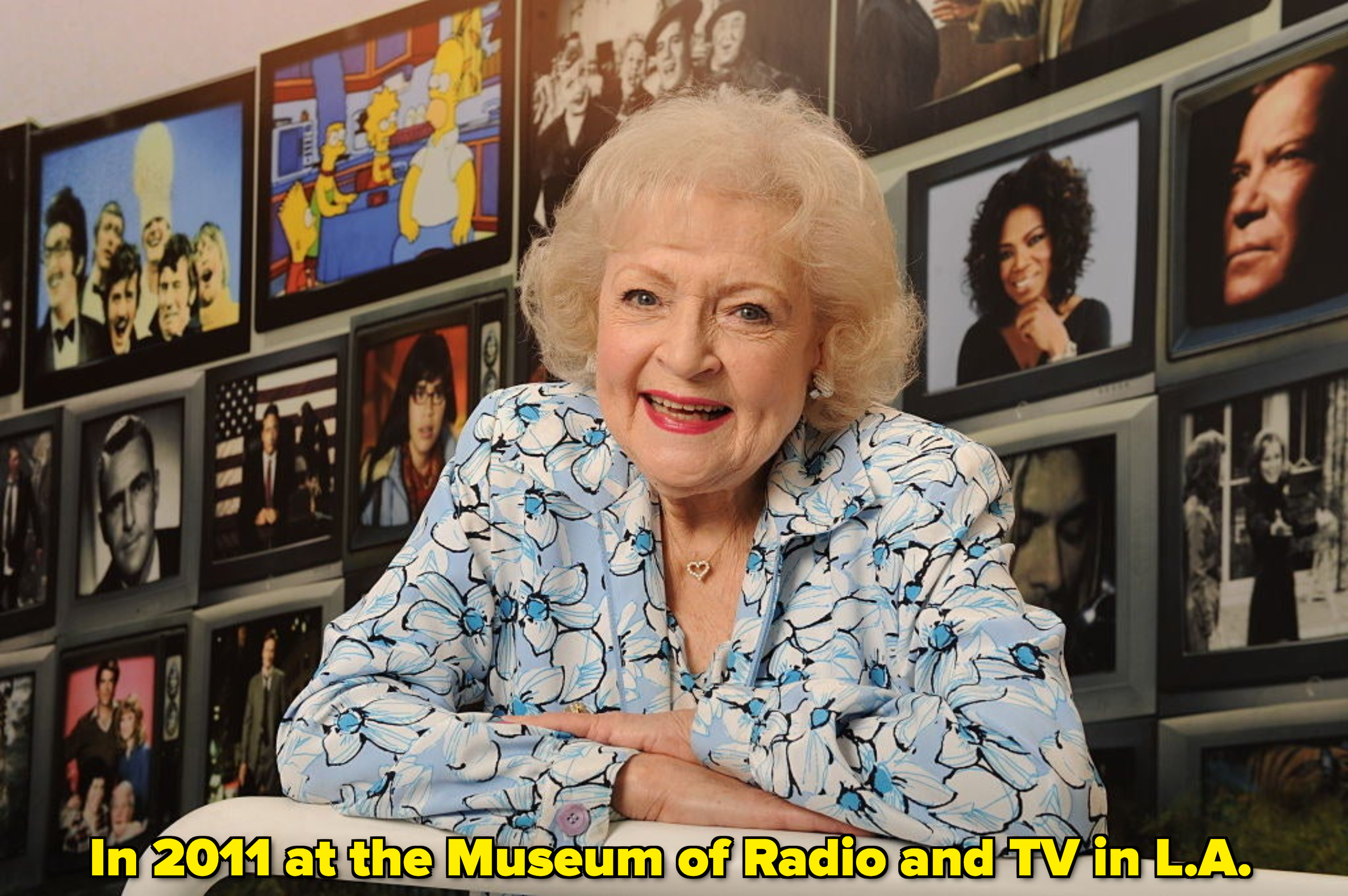 Betty White smiling