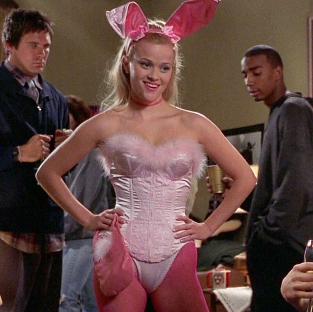 reese witherspoon dressed as a bunny in legally blonde