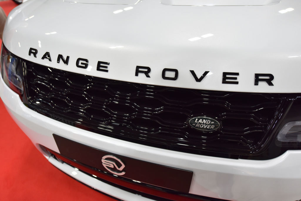 The front of a Range Rover car