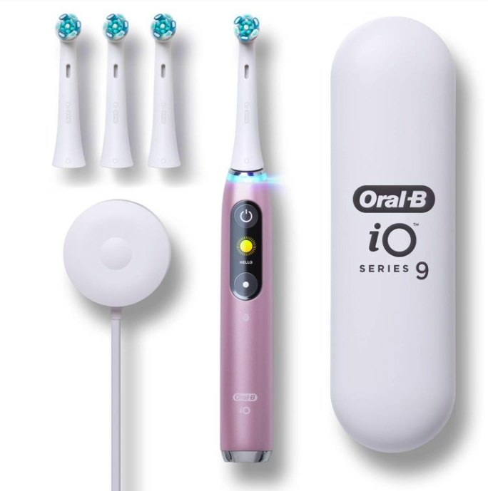 Electric toothbrush, replacement heads, charger and case