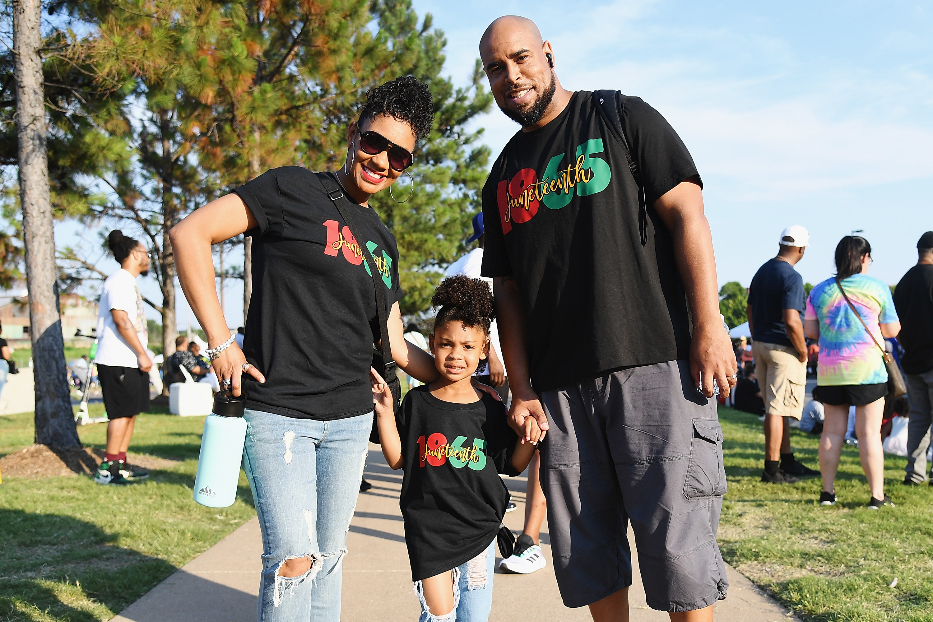 a family celebrates juneteenth