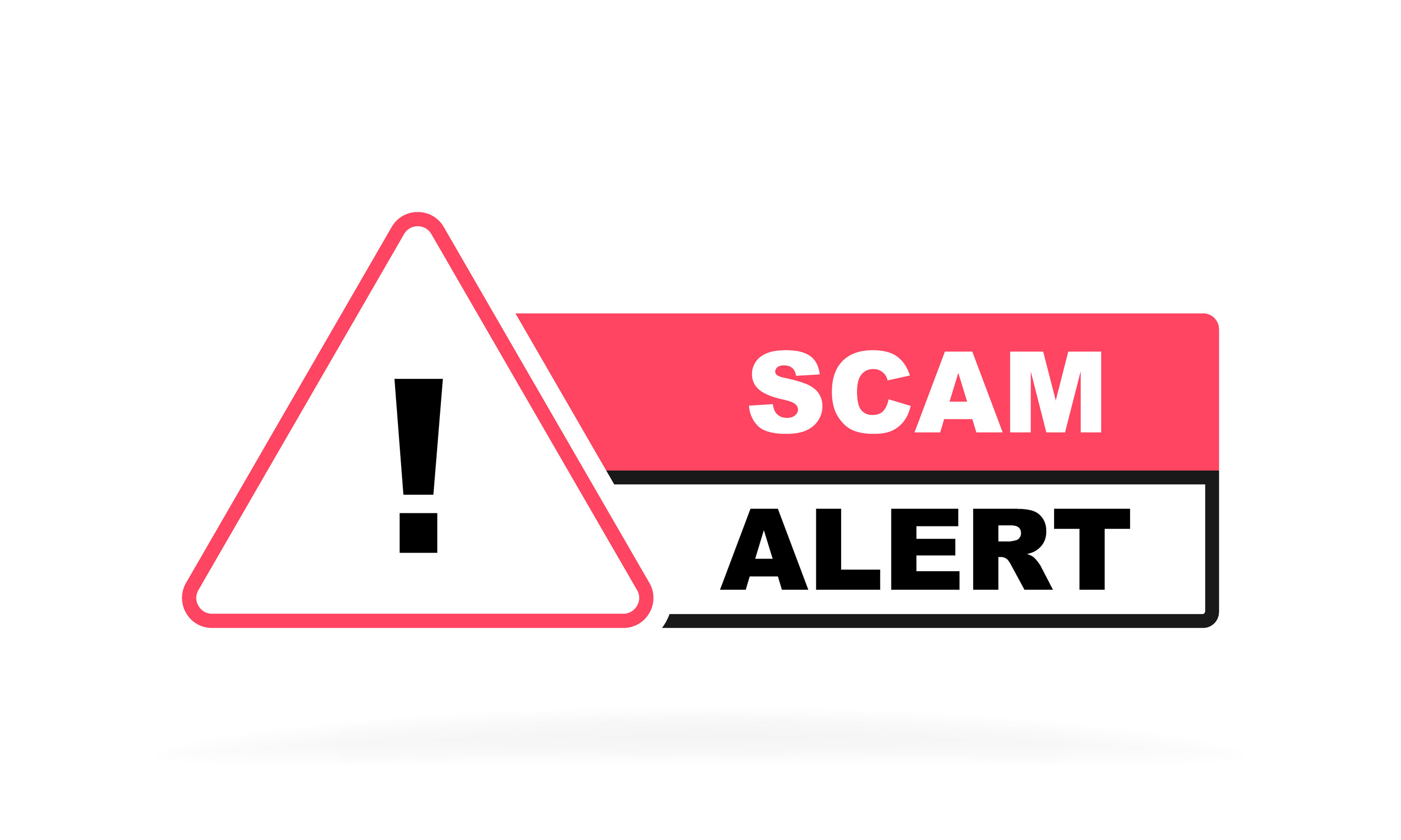 a graphic that says Scam Alert