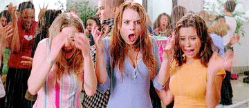 Water showering down on teenagers in &quot;Mean Girls&quot;