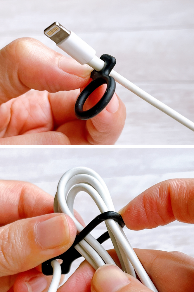 Seria(セリア)のおすすめ便利グッズ「シリコンケーブルゴム S 3P」