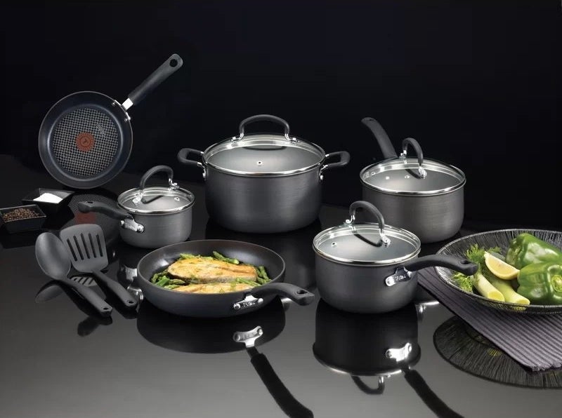 The full set of nonstick cookware