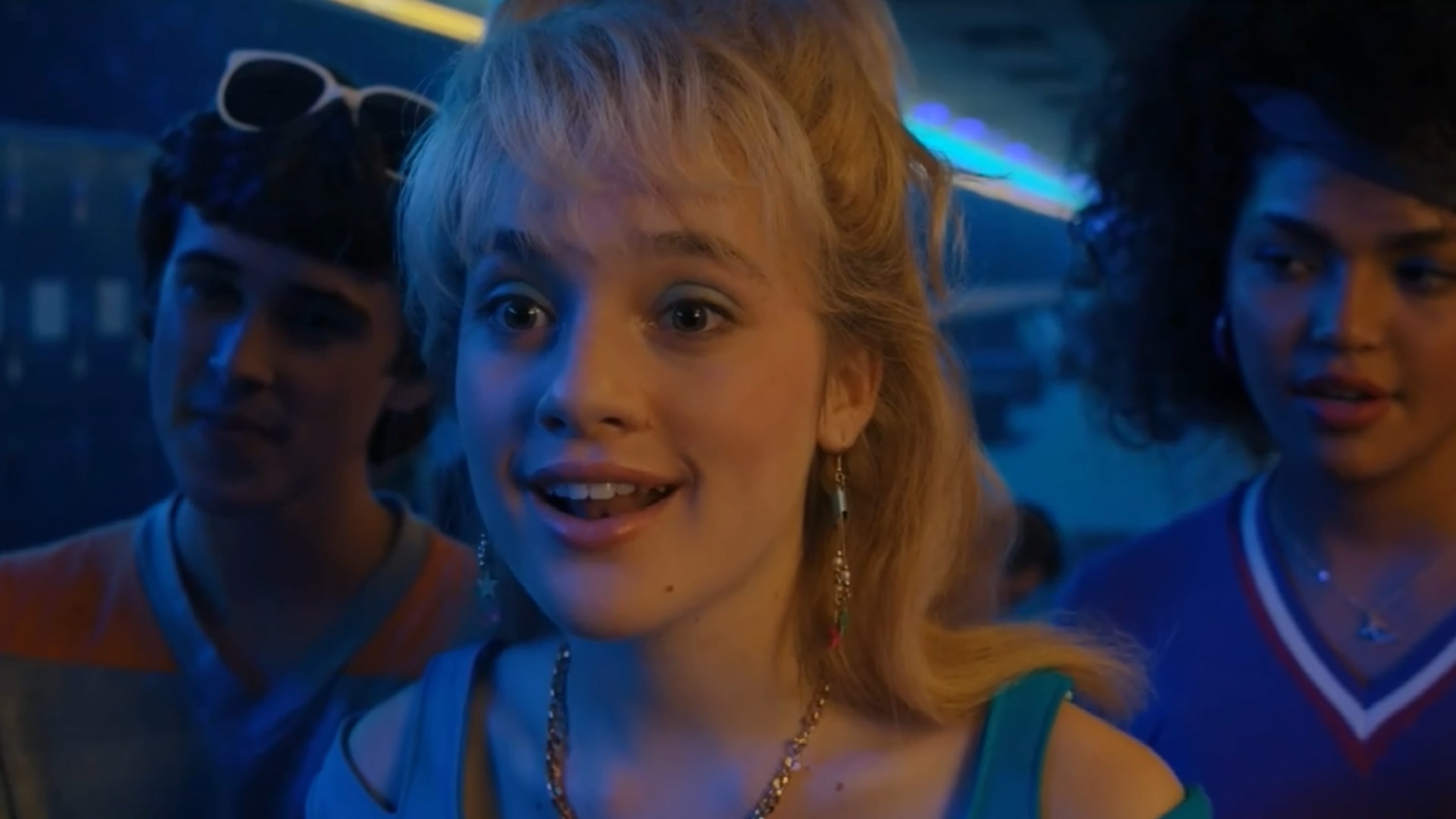 Angela and her friends at the roller rink in &quot;Stranger Things&quot;