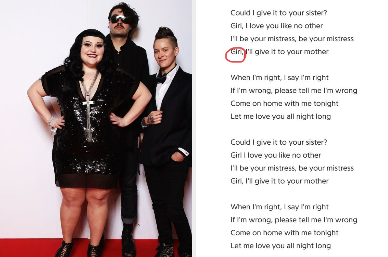 Gossip next to their lyrics for &#x27;Where the Girls At&quot; with the word &quot;girl&quot; circled