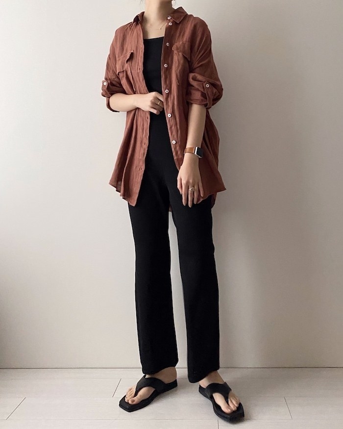 ZARA（ザラ）のオススメレディースファッション「オーバーサイズリネンシャツ」コーデを紹介