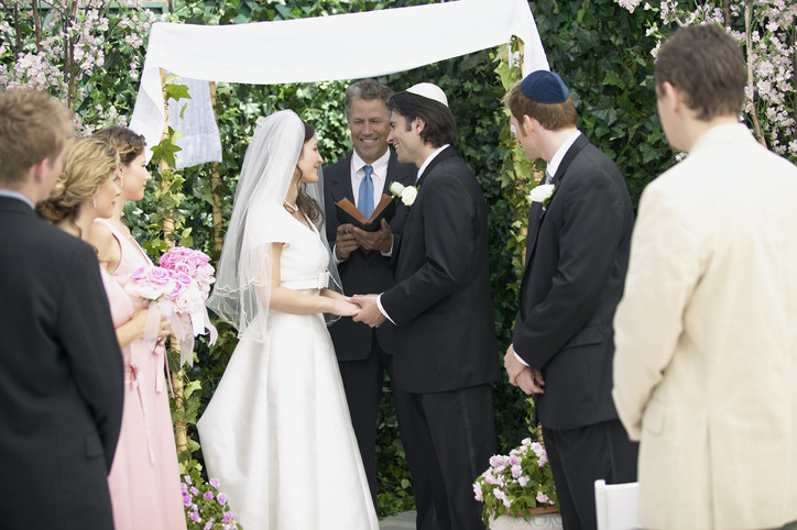 a Jewish wedding