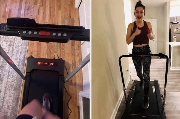 Working Treadmills w/ Handrail Indoor Under Desk Treadmills For Home Treadmill 