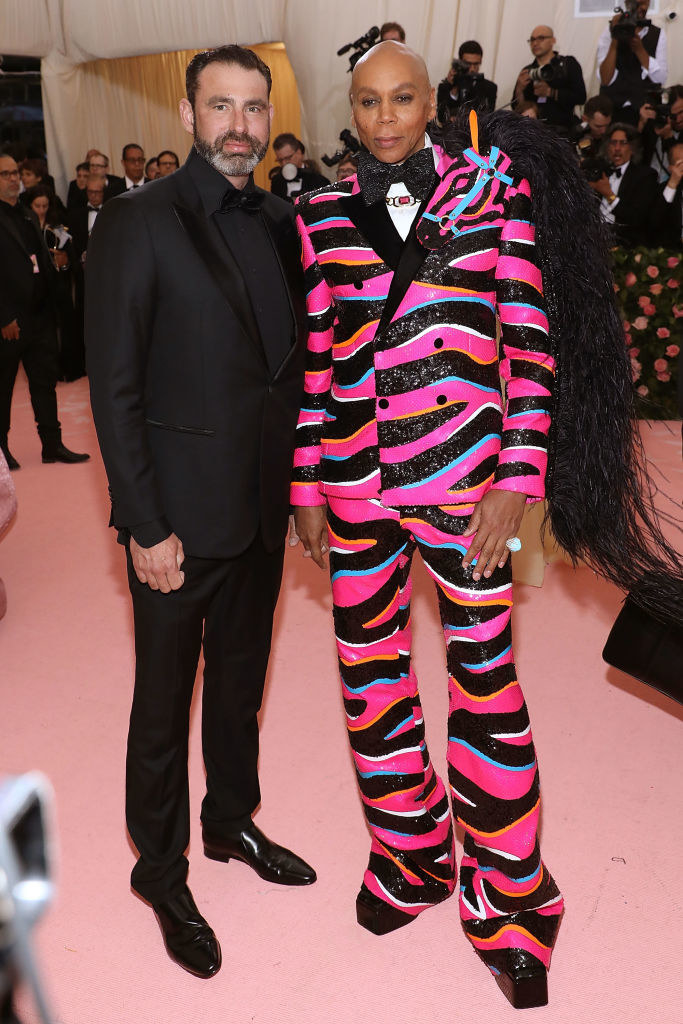 Georges LeBar and RuPaul at an event together