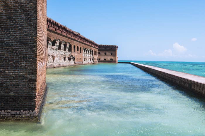 Fort Jefferson Military Fortress in the Dry Tortugas National Park.