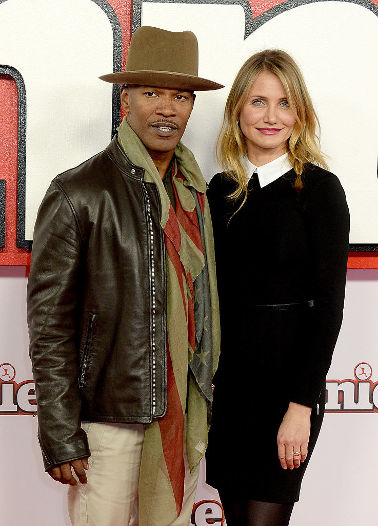 Jamie Foxx and Cameron Diaz attend a photocall for &quot;Annie&quot; at Corinthia Hotel London