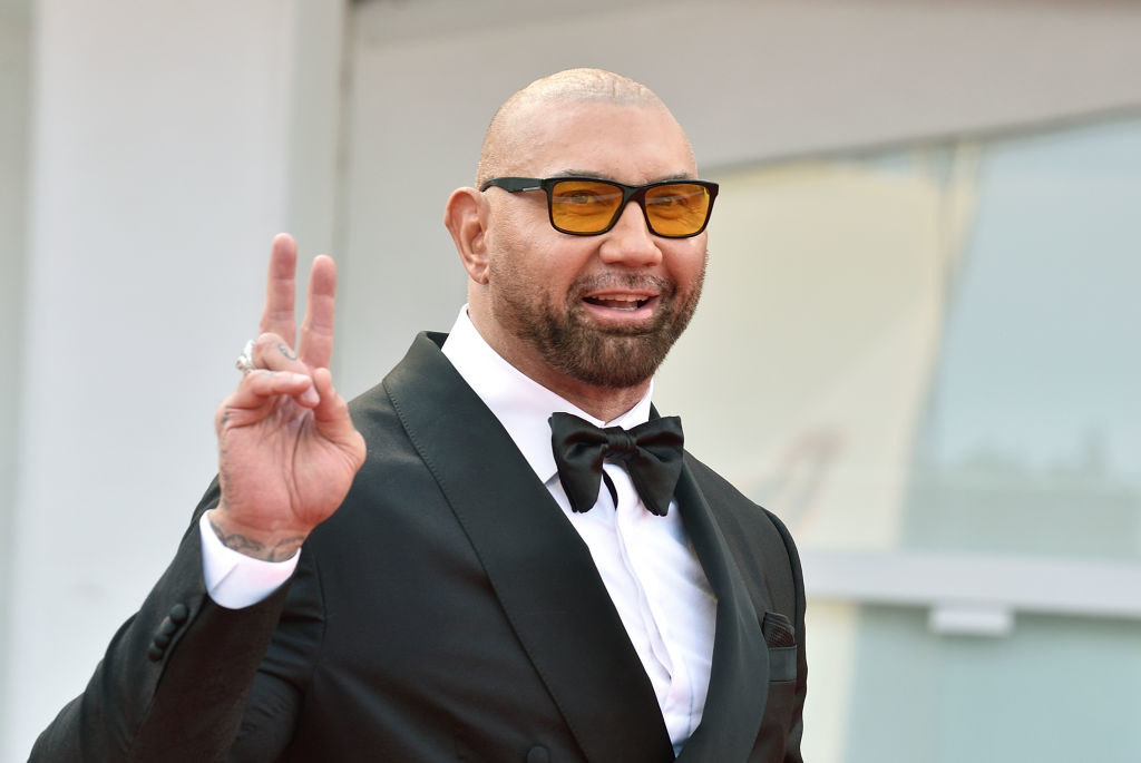Bautista giving the V sign