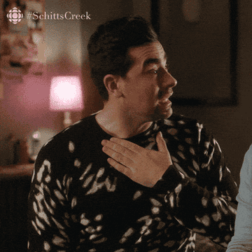 David from Schitt&#x27;s Creek saying &quot;I don&#x27;t want any of that&quot;
