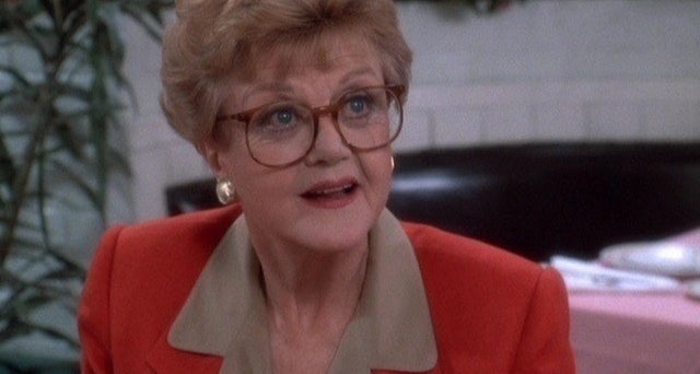 A picture of Angela Lansbury as Jessica Fletcher