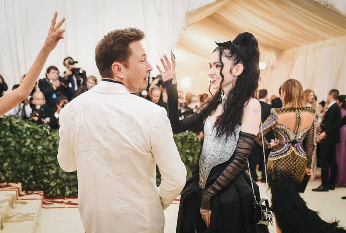 Elon Musk and Grimes at the Met Gala