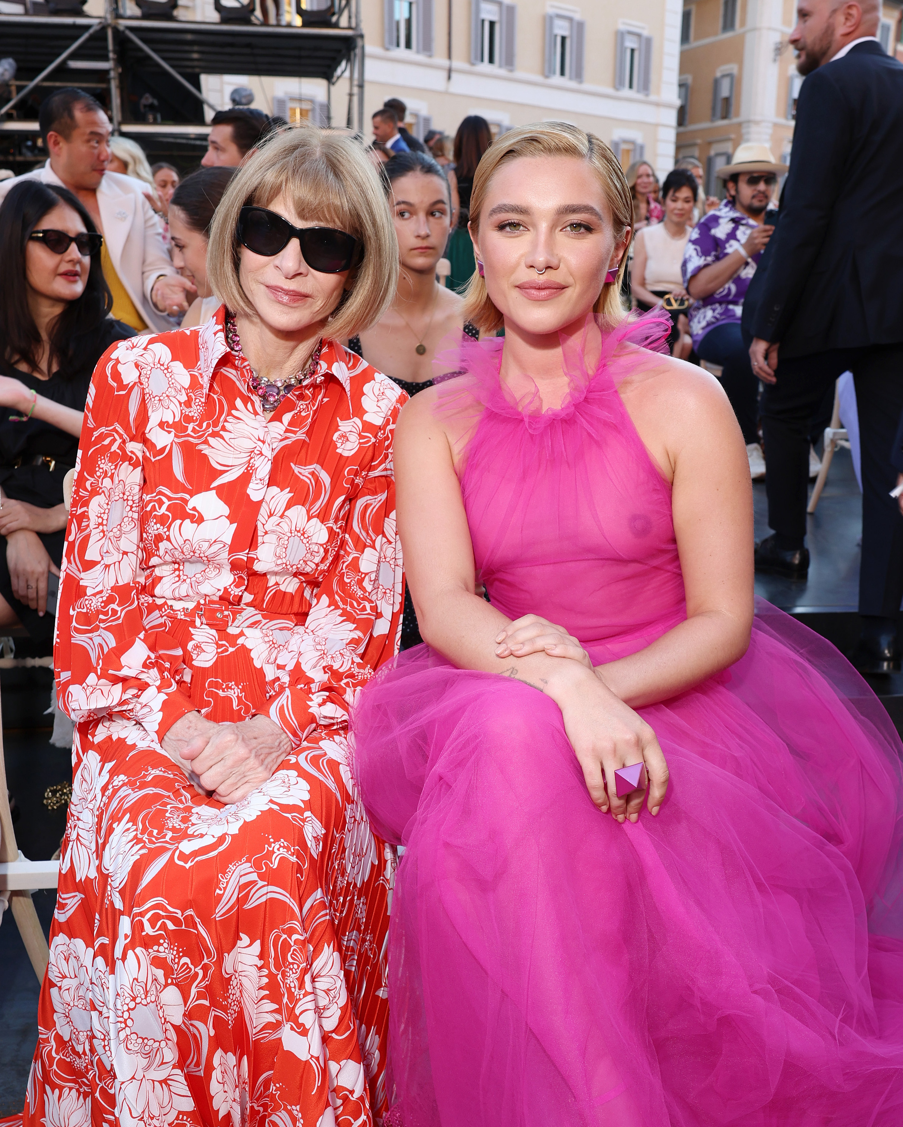 Anna Wintour and Florence Pugh