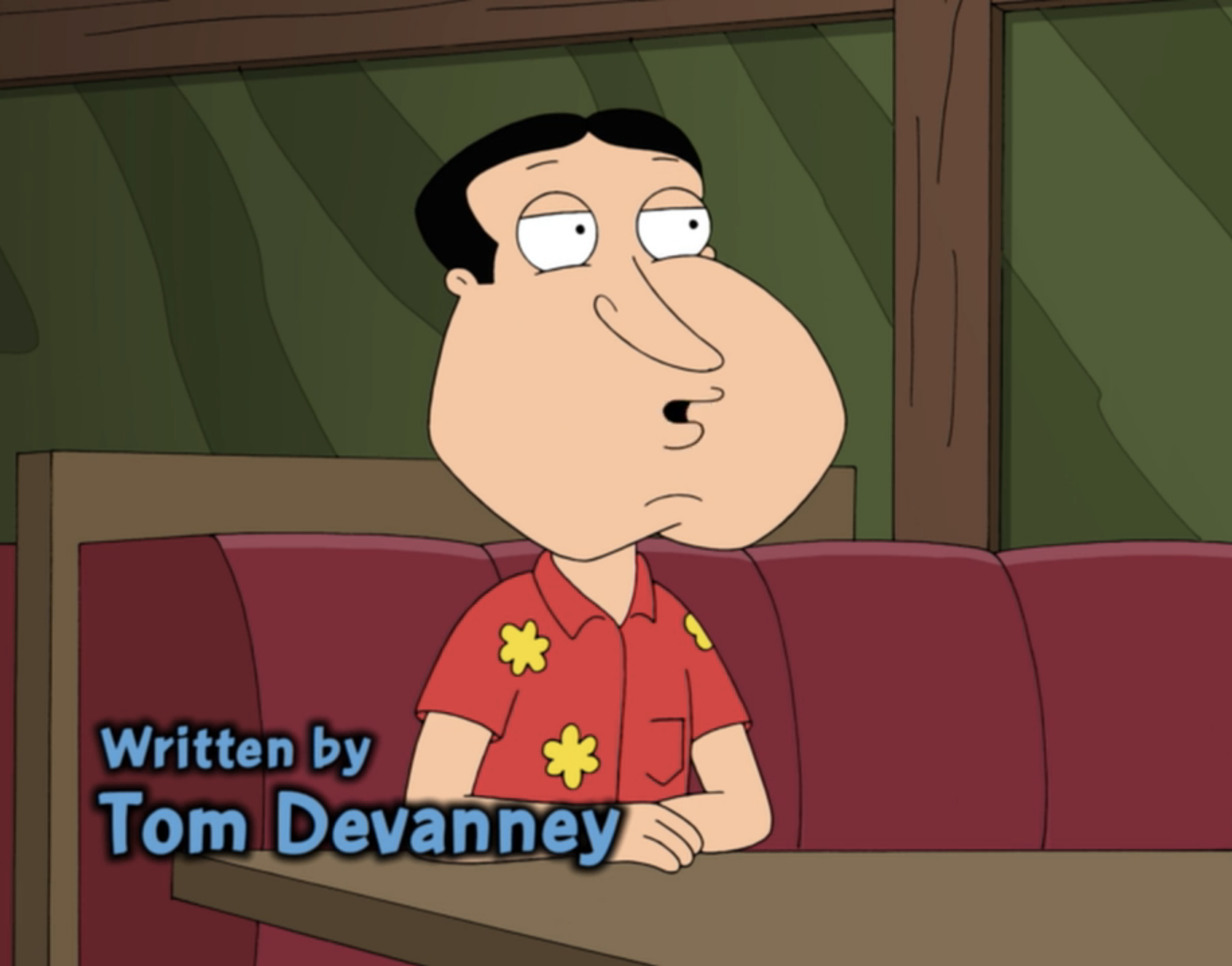 Credits showing Tom Devanney as the writer
