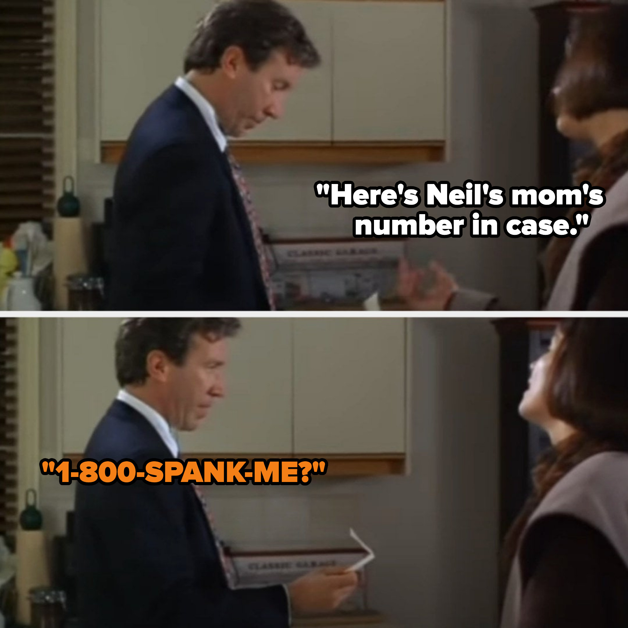 scott reading the number on a paper