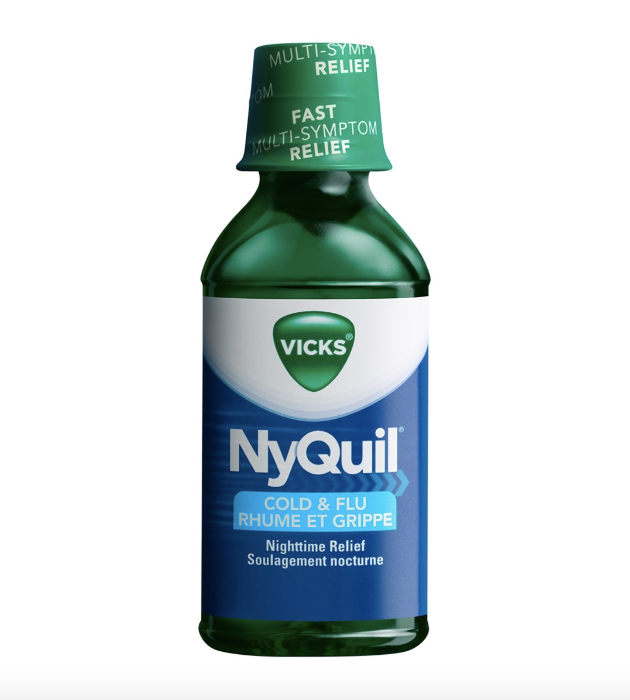 A bottle of Vicks NyQuil