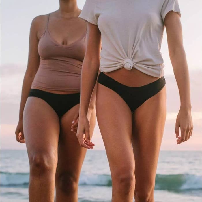 Two models wearing the underwear