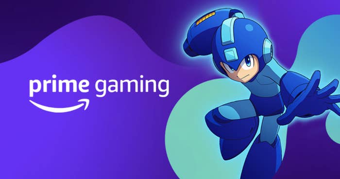 Prime Gaming logo next to Mega Man