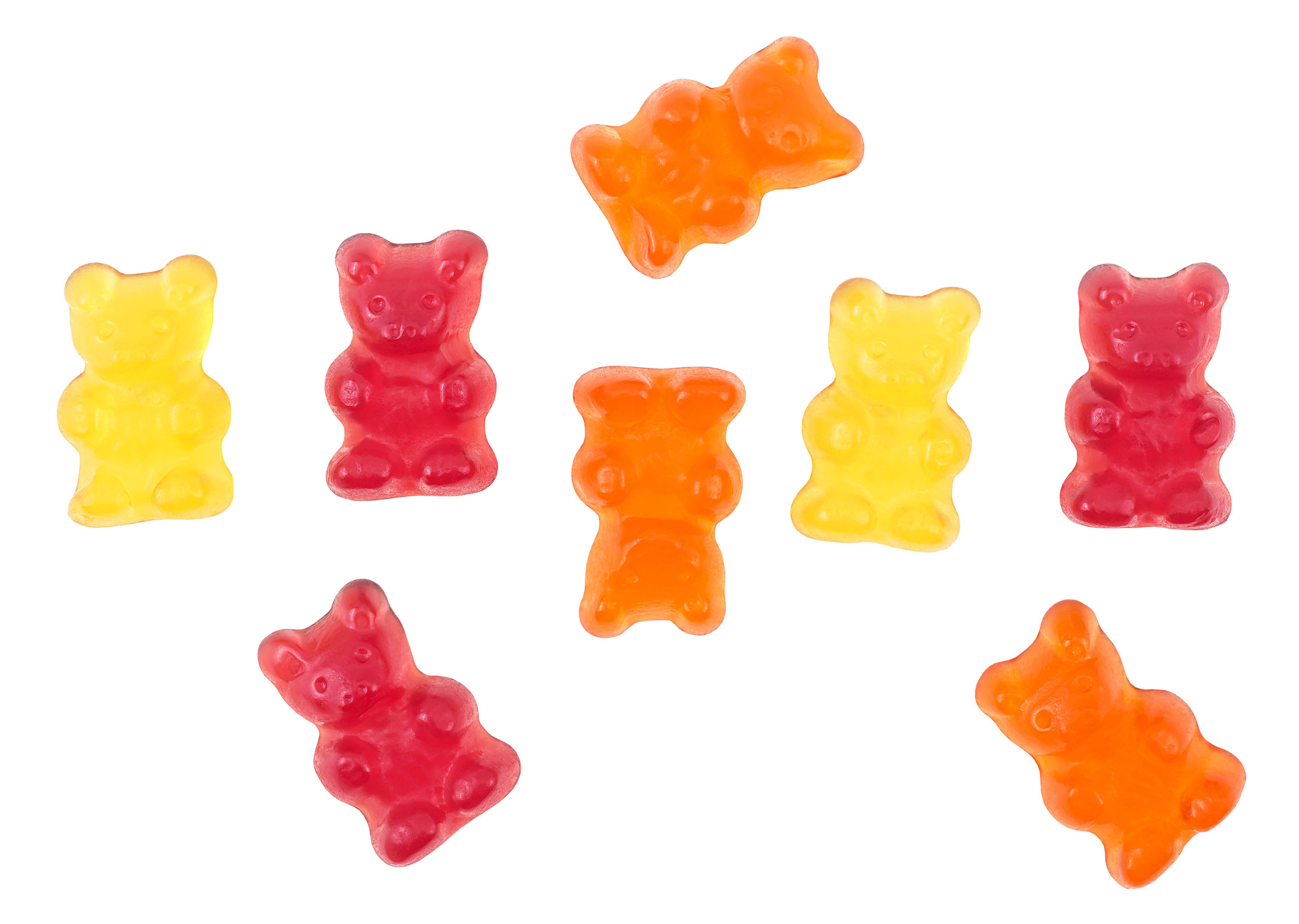 Multicolored bummy bears