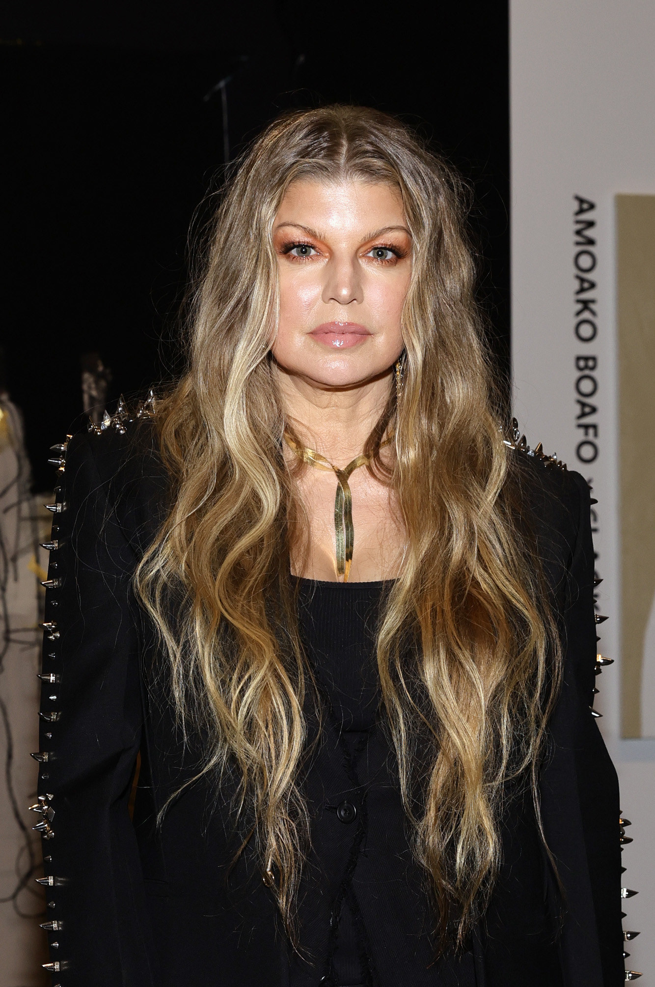 Fergie is photographed at the Artists Inspired by Music: Interscope Reimagined Art Exhibit gathering on January 26, 2022