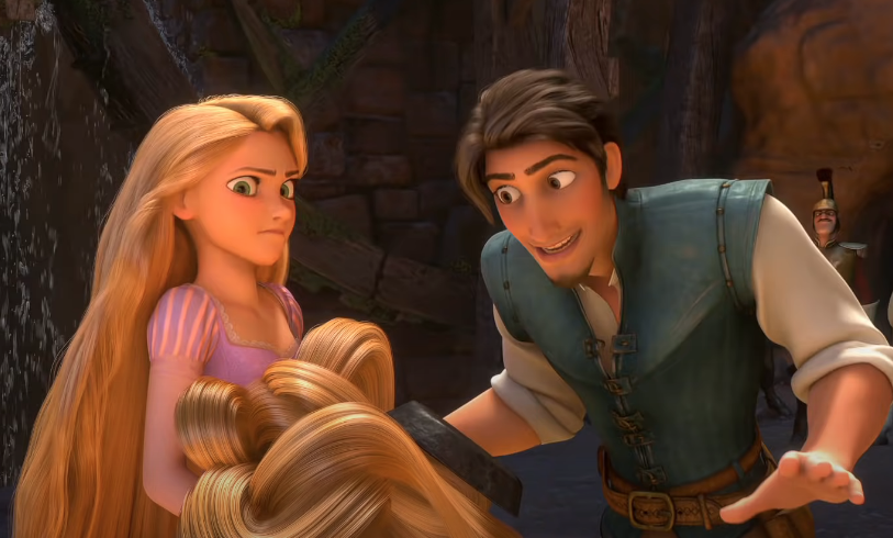 Animated Rapunzel and Flynn