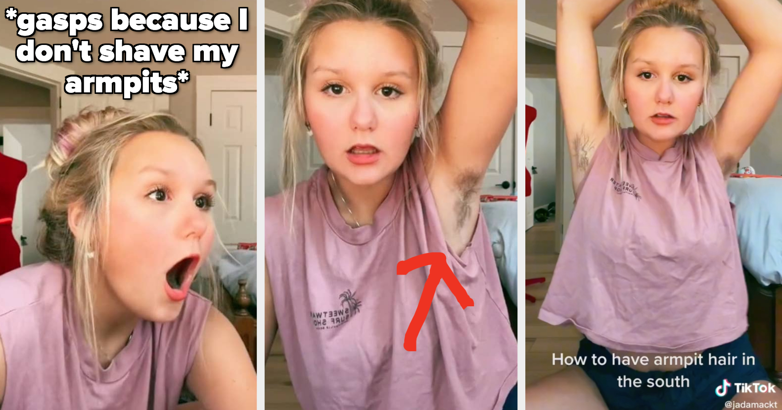 TikTok Woman Explains Why She Doesn't Shave Armpits
