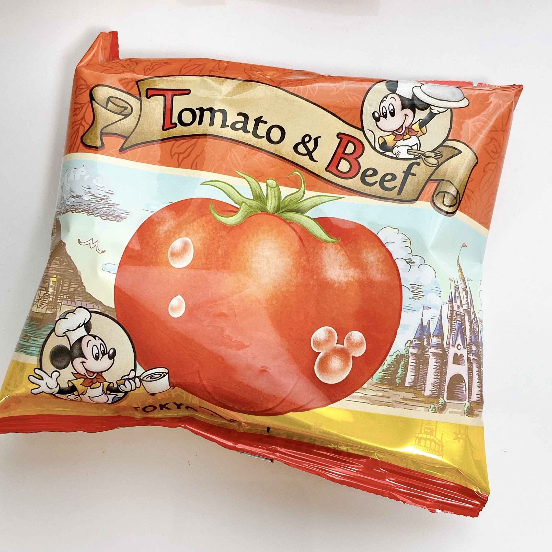 東京ディズニーランド（Tokyo Dineyland）のおすすめお土産「トマトスナック缶」ミッキーがかわいい