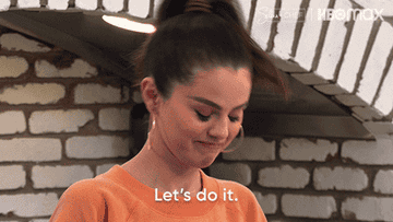 Selena Gomez saying lets do this on an episode of Selena and chef
